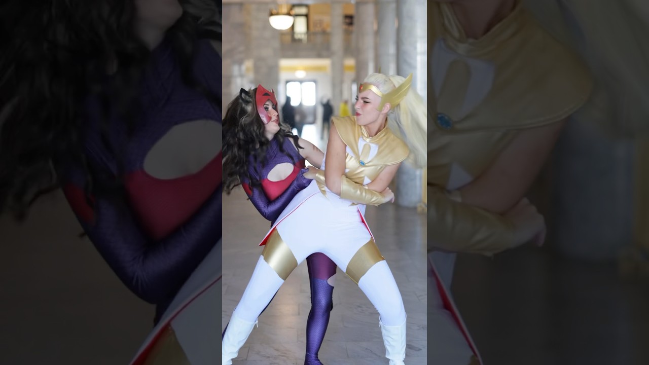 What you waiting for?? - She-Ra and Catra cosplay with @halcybella 💪✨