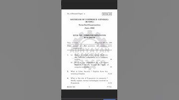 BCOS 183 || COMPUTER APPLICATION IN BUSINESS || IGNOU PREVIOUS YEAR QUESTION PAPERS