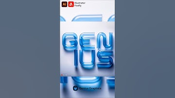 3D Glass Tube Text in Adobe Firefly #adobefirefly