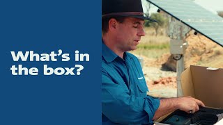 What is in the box of a GRUNDFOS SOLAR CONNECT system