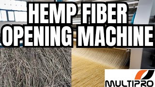 Hemp fiber processing machine / Retted Hemp Opening Machine / hashish carding machine