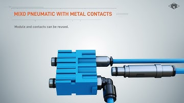 ILME MIXO pneumatic module with metal contacts