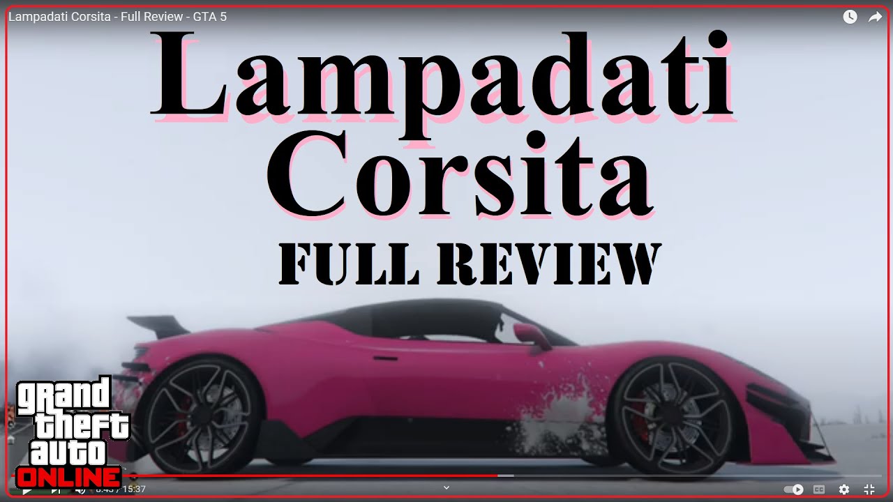 Lampadati Corsita Full Review GTA 5 YouTube 