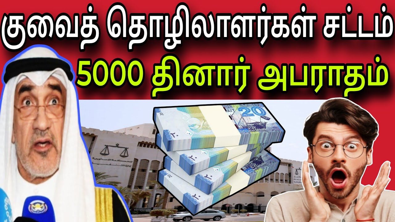 குவைத் தொழிலாளர்கள் சட்டம் 😲✈️ | 5000 தினார் அபராதம் 😲 | kuwait tamil news | ziashanawaz |