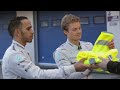 Mercedes F1 - Nico and Lewis discuss road safety