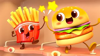 Cool Hamburger Vending Machine | Ice Cream, Candy Song | Kids Song | BabyBus Spanish