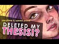 STORYTIME: DELETED My Entire THESIS PORTFOLIO A Week Before GRADUATION! | Watercolor Speedpaint