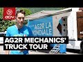 Ag2r la mondiale mechanics truck tour  tour de france 2018