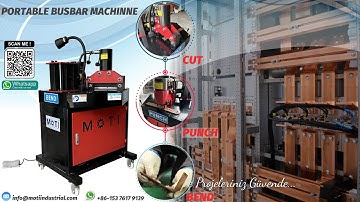 2024 New Updated Designed Portable Busbar Processing Machine MOTI 200B Portable Busbar Bender