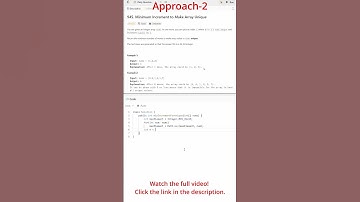LeetCode 945 | Approach-2 | #leetcodedailychallenge #arrays #sorting #dsa #greedy #coding #algorithm