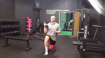 1/2 Kneeling Curl to Press