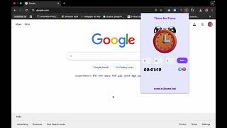 Timer For Focus - Chrome Extension
