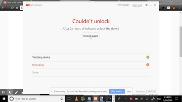 redmi4a bootloader unlock fail