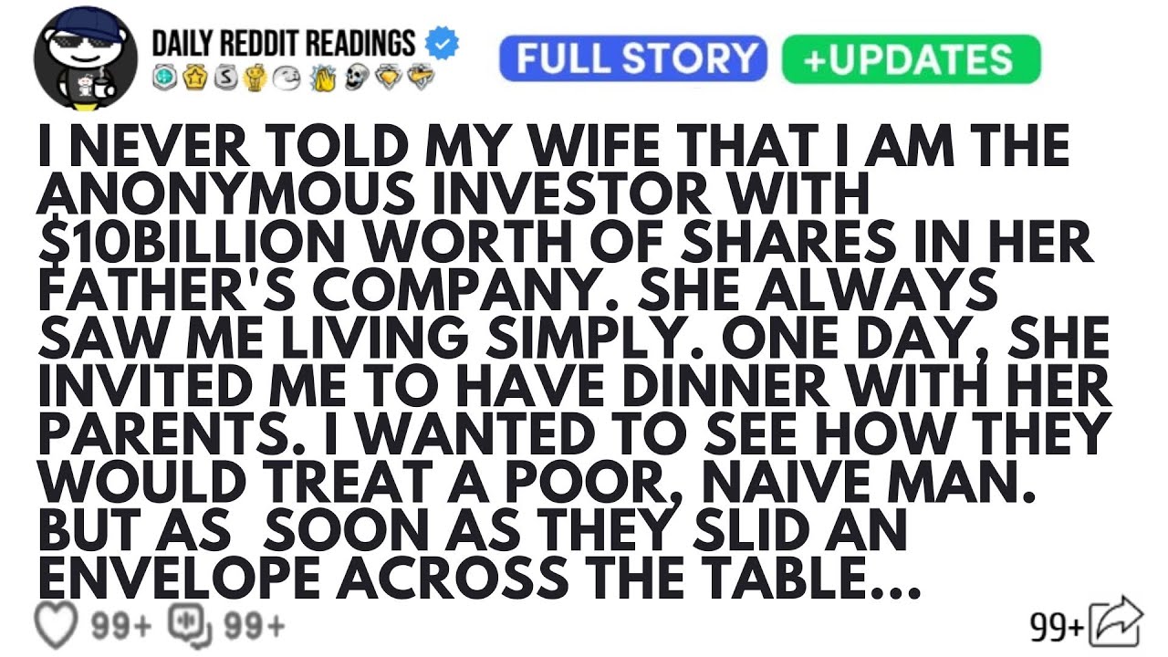 I NEVER TOLD MY WIFE THAT I AM THE ANONYMOUS INVESTOR WITH $10BILLION WORTH OF SHARES IN HER ...