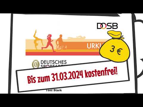 Sportabzeichen-Online-Modul: Spare Zeit und Geld