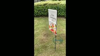 Thanksgiving garden flag