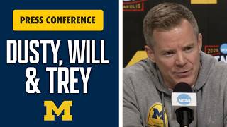 Michigan's Dusty May, Trey McKenney & Will Tschetter speak one day away from Arizona game I #goblue Information