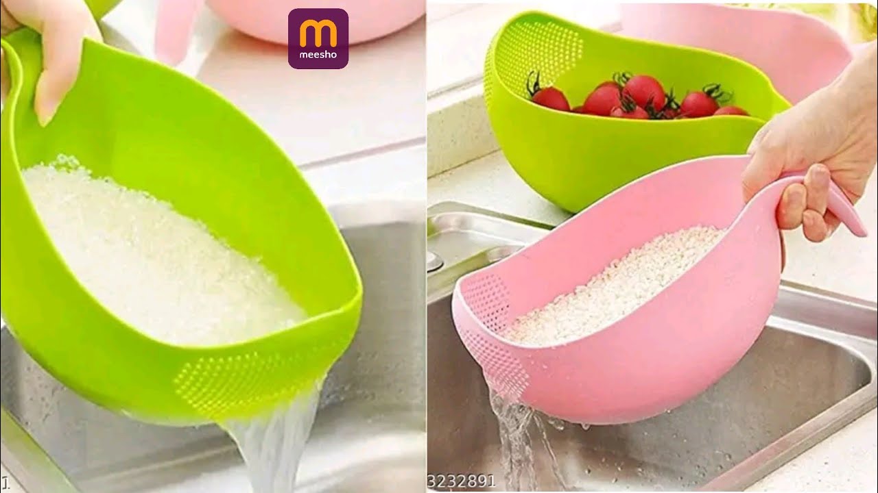 Rice Wash Bowl In Meesho