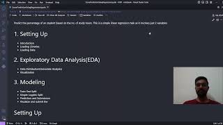 Student Score Prediction | Regression Model | TSF | Task 01