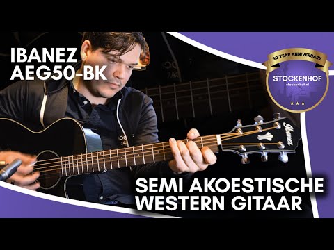 Електро-акустична гітара IBANEZ AEG50 BK, видео 2
