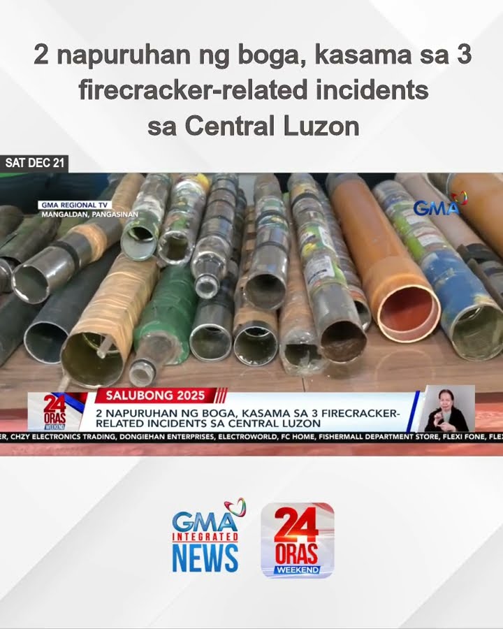 2 napuruhan ng boga, kasama sa 3 firecracker-related incidents sa Central Luzon | 24 Oras Weekend