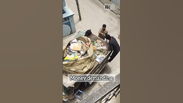 Money Demanding by garbage collector 🤬 #shorts