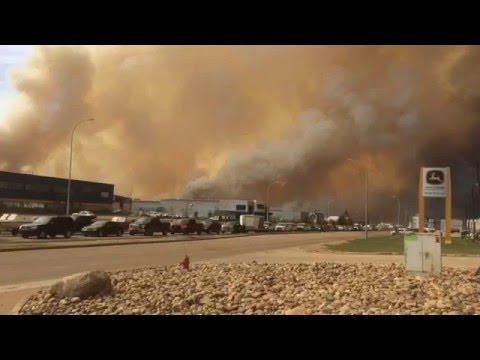 From the highway, fleeing Fort McMurray fire