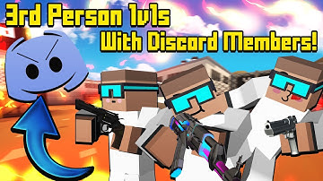 3rd Person 1v1 With Discord Members In Krunkerio!  #Shorts