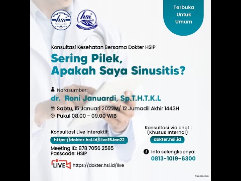 Konsultasi Kesehatan: Sering pilek, Apakah saya Sinusitis?