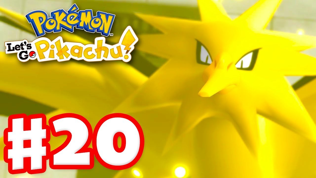 Legendary Pokemon Zapdos Pokemon Lets Go Pikachu And Eevee Gameplay Walkthrough Part 20