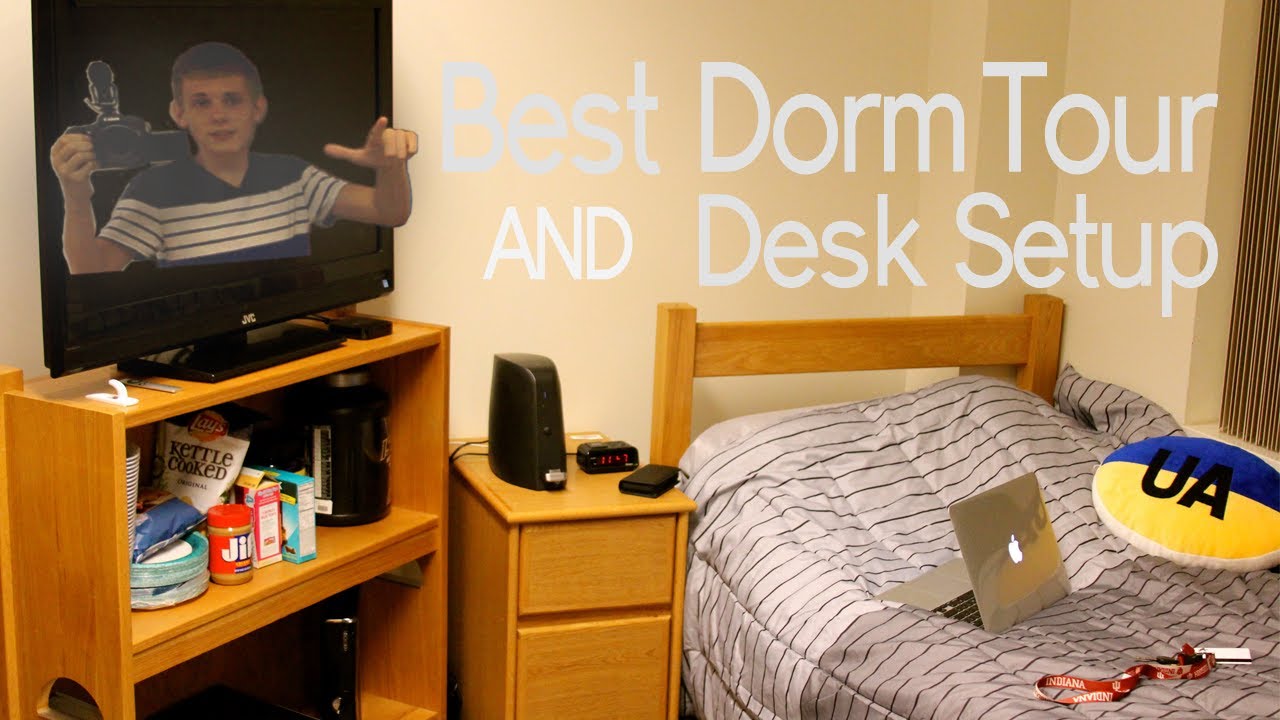 Desk Setup and Dorm Tour (IU 2012) - YouTube