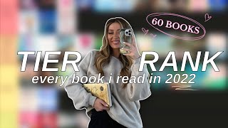 Tier ranking every book i read in 2022 (60 books) 📚