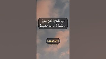سورة فصلت الآية ٣٣ الى ٣٦ بصوت الشيخ محمد صديق المنشاوي