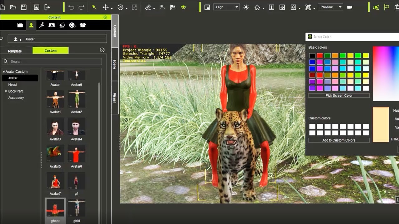 - Man-made tiger movement - Animation 3d - iclone 7