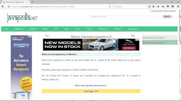 What is local repository in Maven? | javapedia.net