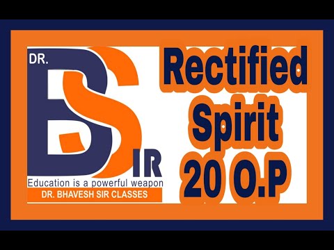 Rectified Spirit 20 OP || Vehicle || Homoeopathic Pharmacy || Dr.Bhavesh Sir