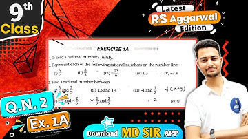 Rs Aggarwal Class 9 Chapter 1 | Exercise 1A Question number 2 | Number System | Md Sir Class 9