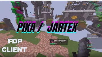 Hacking on Jartex/Pika Network  Bedwars      FDP Client