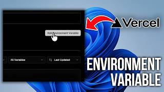 How to Add an Environment Variable in Vercel (Quick Guide)