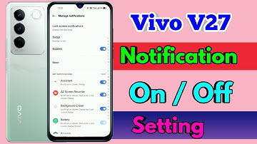 vivo v27 notification off setting, vivo v27 lock screen notification setting