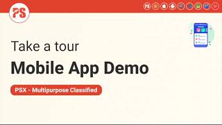 PSX Multipurpose Classified App Tour screenshot 1