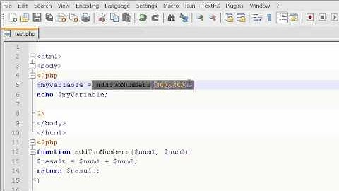 PHP Tutorial Video 9: More on PHP functions, return statements.
