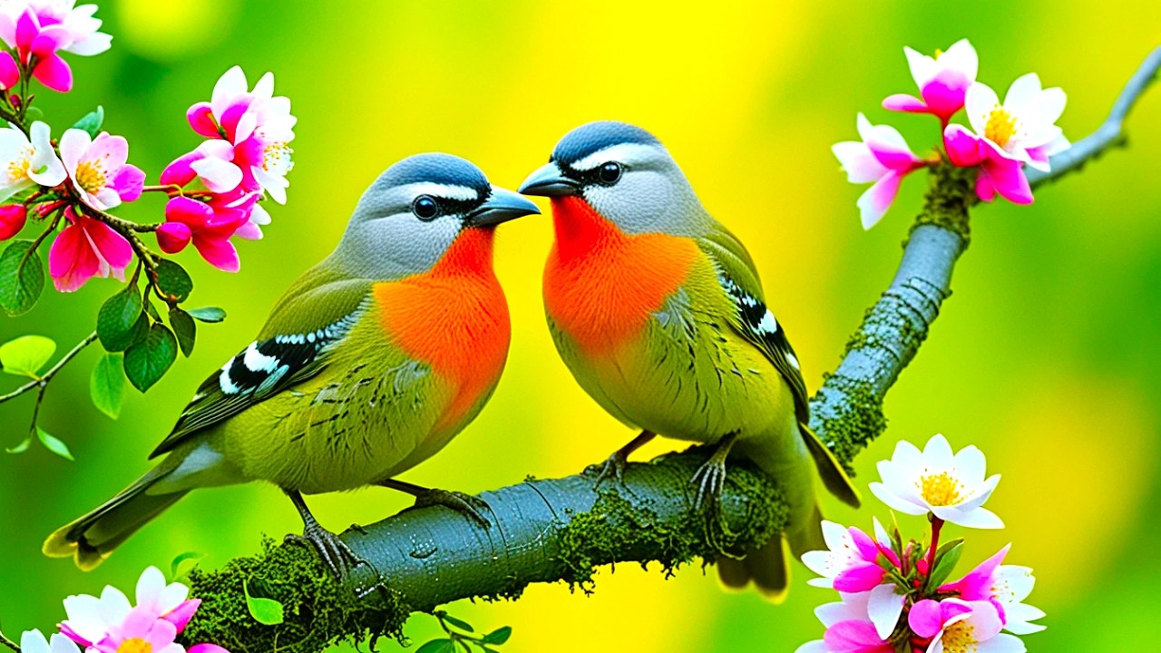 🔴LIVE 4K Cottage Garden Bird Feeder: Cardinals, Woodpeckers, Song Birds, Bees, and Flowers