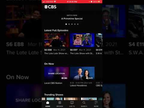 How to sign in to CBS app on iPhone?