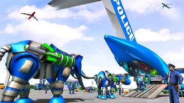 Police Elephant Robot Game: Police Transport Games Android Gameplay || Transport Game, Playlist #1