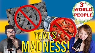 3rd WORLD PEOPLE REACT: 10 SWEDISH FOODS YOU CAN'T FIND IN AMERICA | SWEDEN REACTION