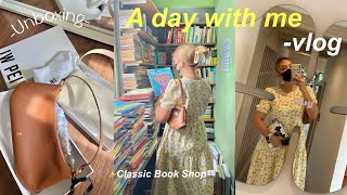 🌥📔A day with me | unboxing JW PEI handbags👜, Dasa book shop, Glig cafe🥐🤏🏻✨| Tewfortew•