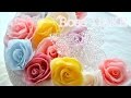 クレイフラワー バラの作り方 DIY Craft Clay Rose Cake Gift Box