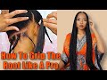How To Grip The Root Box Braid | 36" with step by step instruction on type 4 hair
