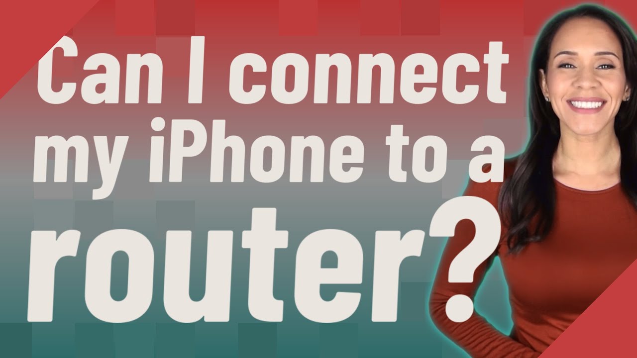 Can I connect my iPhone to a router? - YouTube